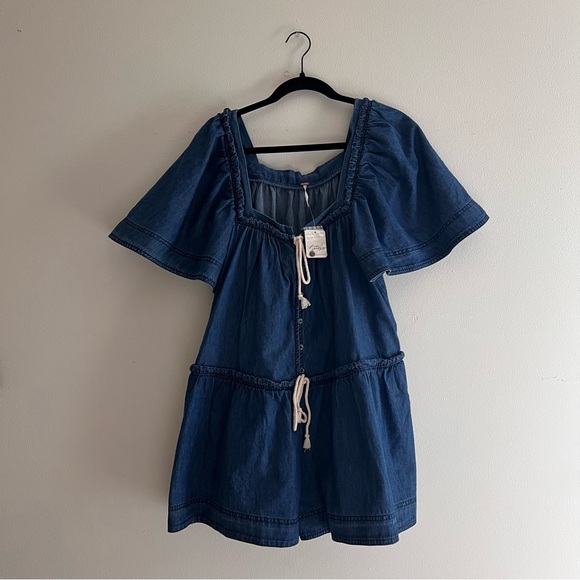 Free People Pants - free people country line denim romper